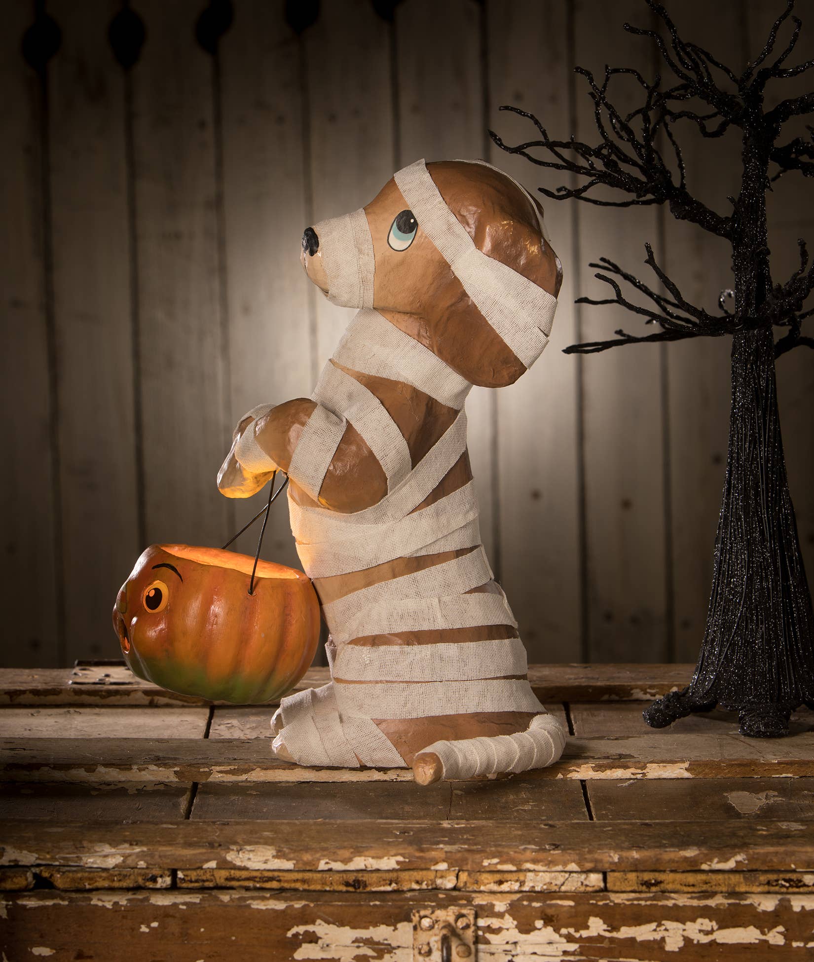 Mummy Puppy Paper Mache