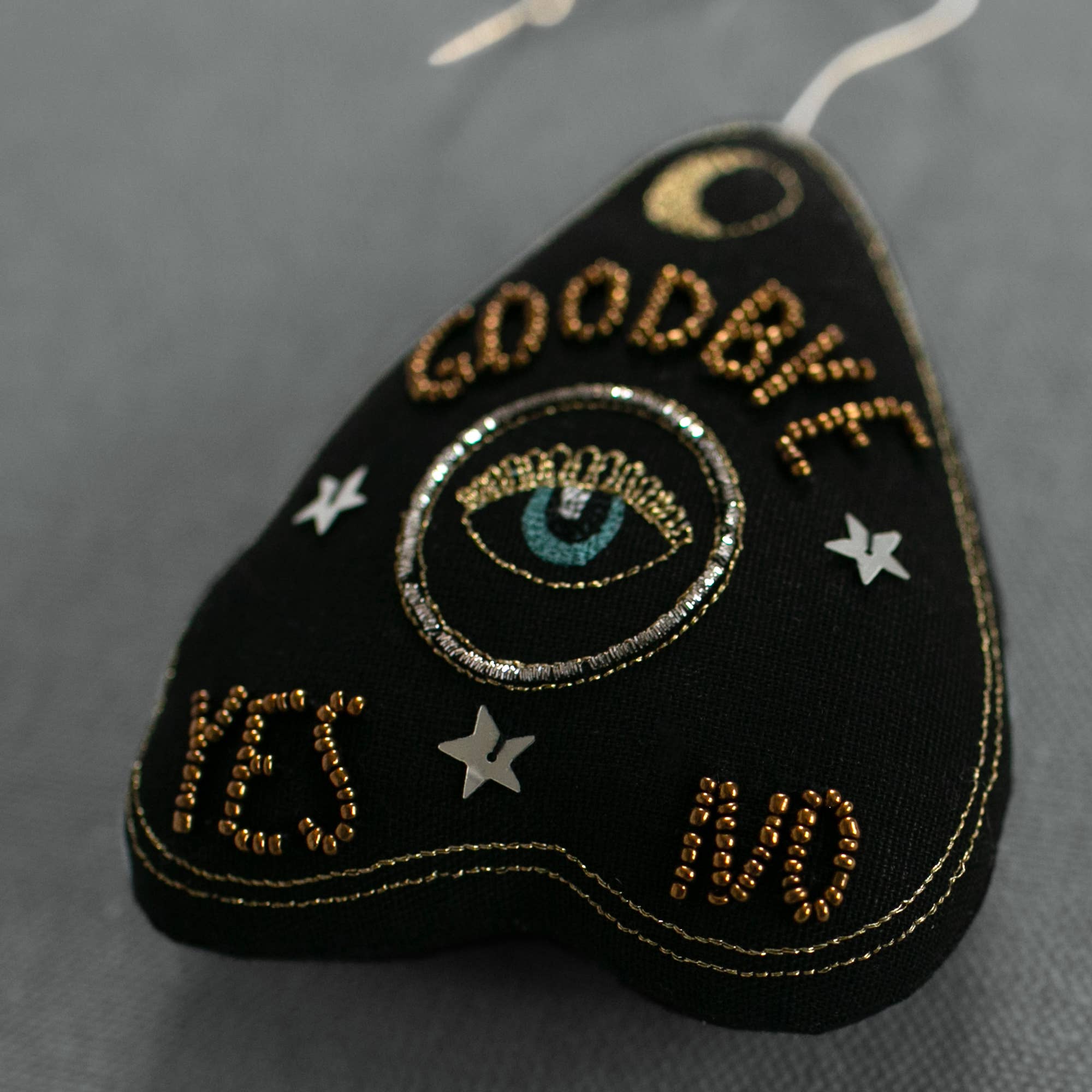 Ouija Board Planchette - Lavender & Cotton Ornament, Token