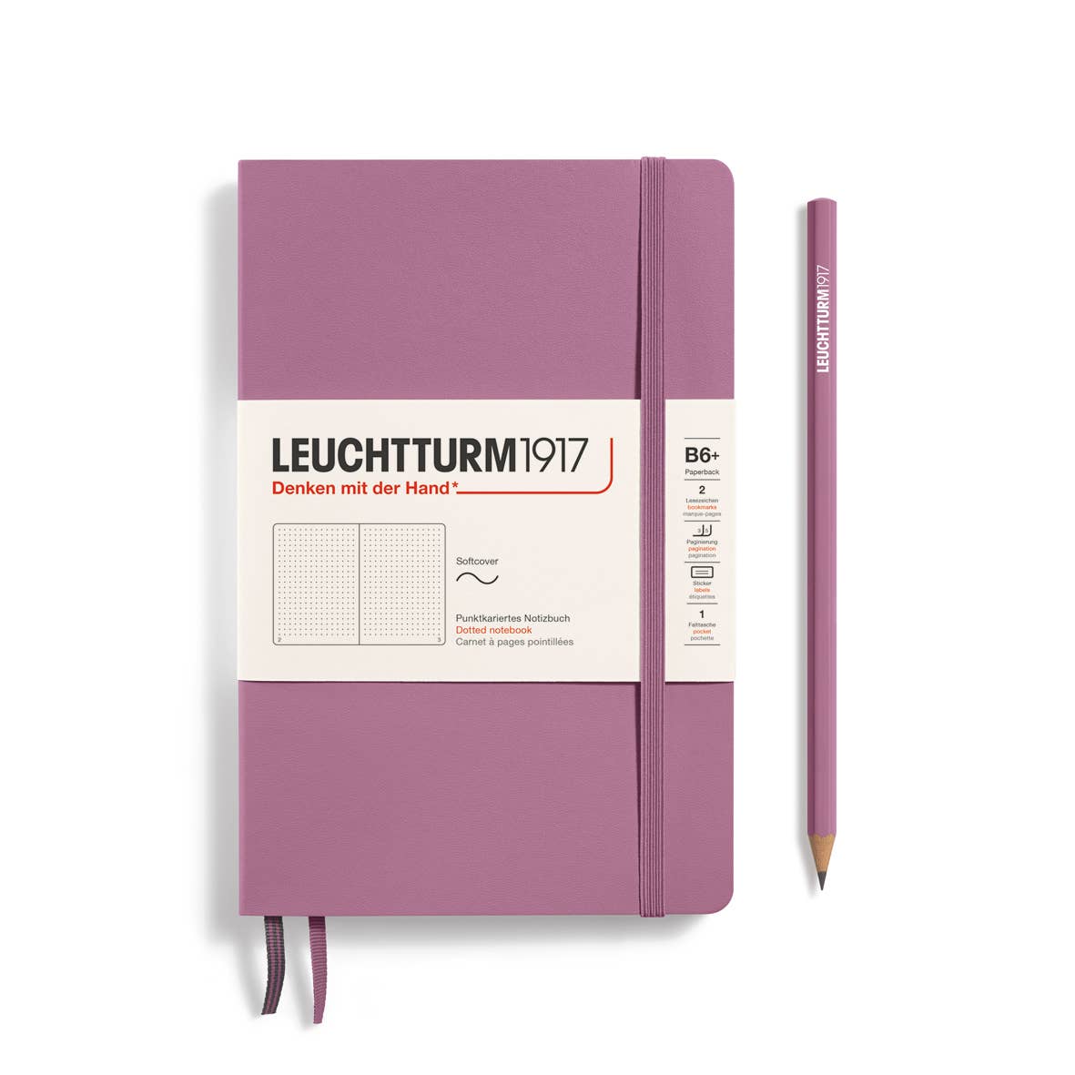 Notebooks - Paperback (B6+): Dusty Rose / Softcover / Dotted