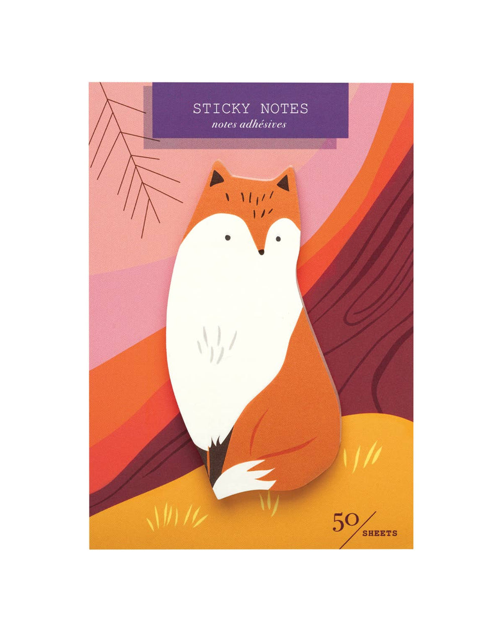 Fox Die Cut Sticky Notes