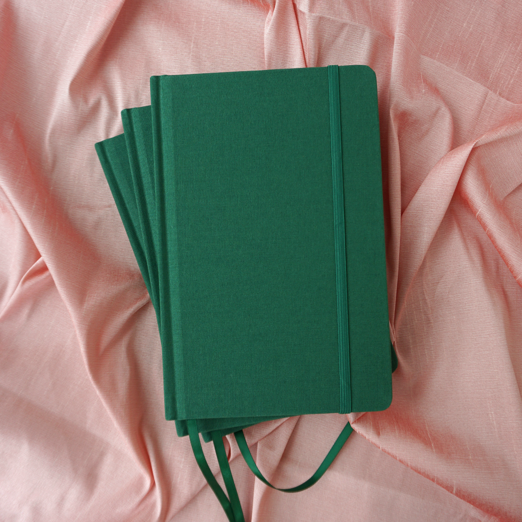 Dark Green Hardcover Journal - Free Customization