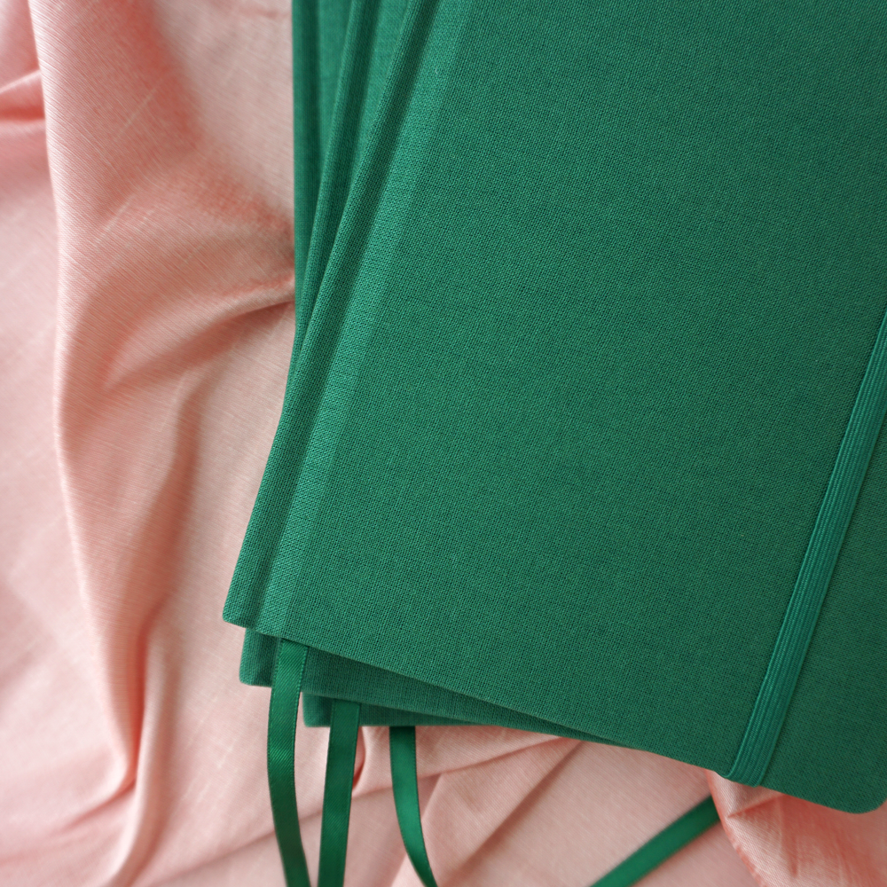 Dark Green Hardcover Journal - Free Customization