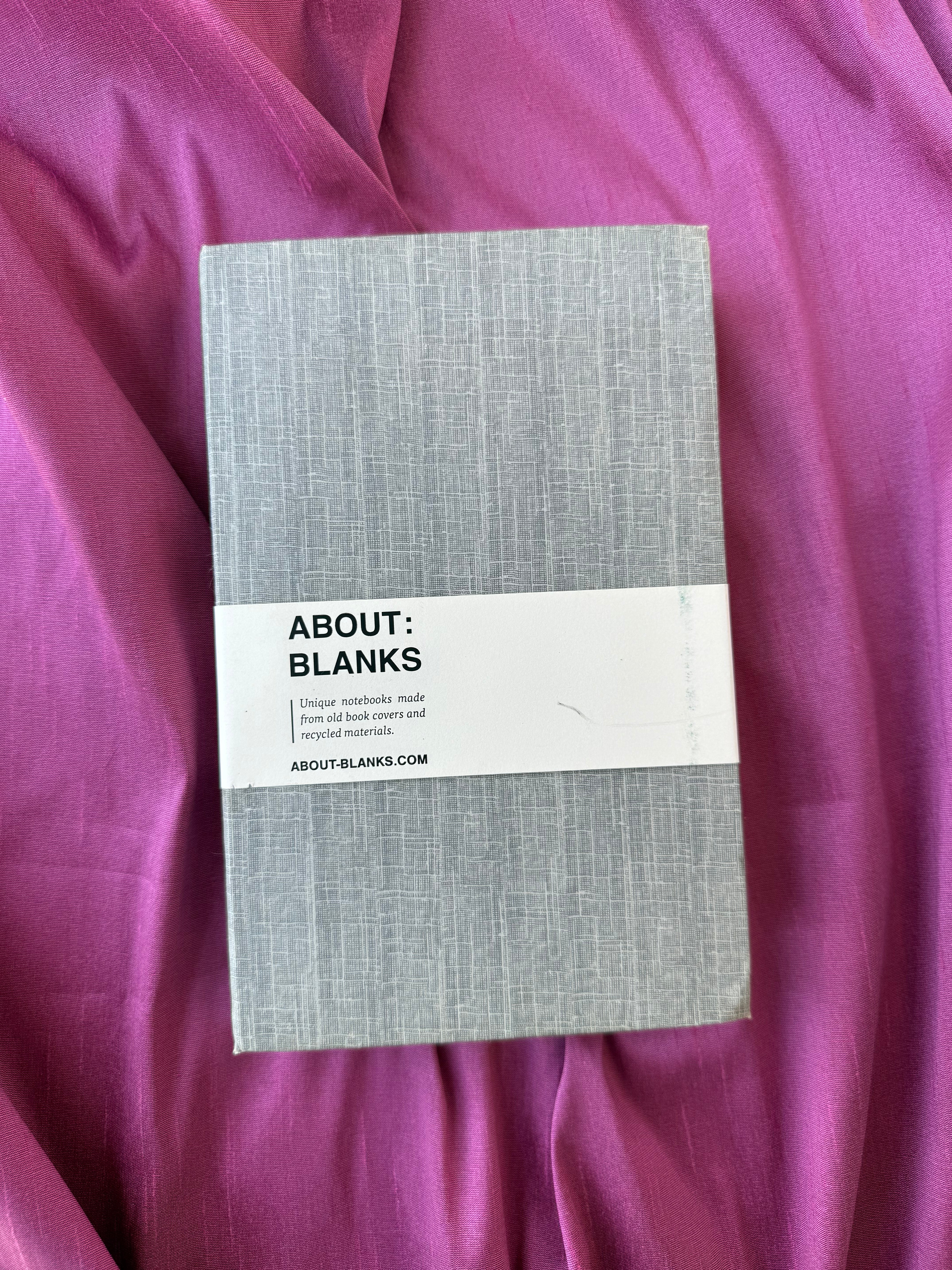 Vintage About Blanks Notebook: grey