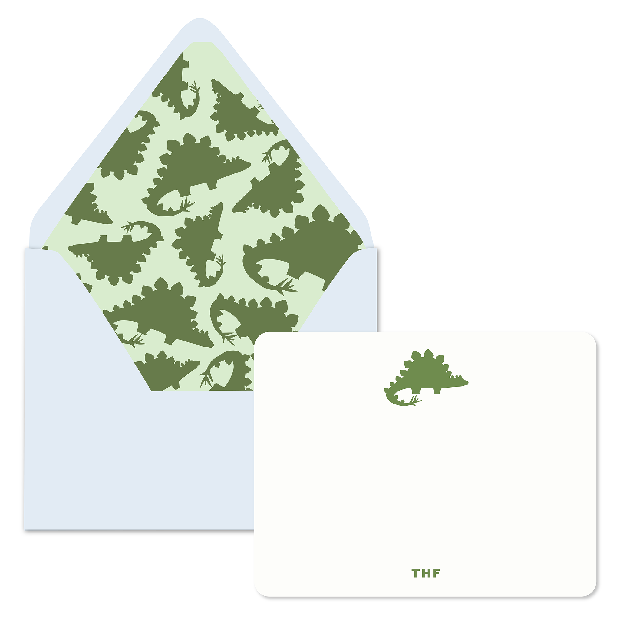 Kids Personalized Stationery - Darling Dino