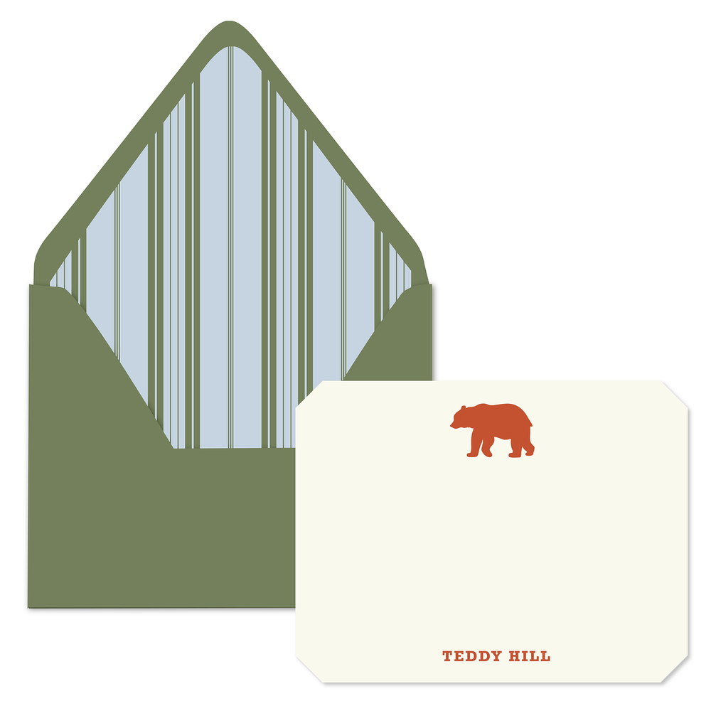 Kids Personalized Stationery - Buddy Bear