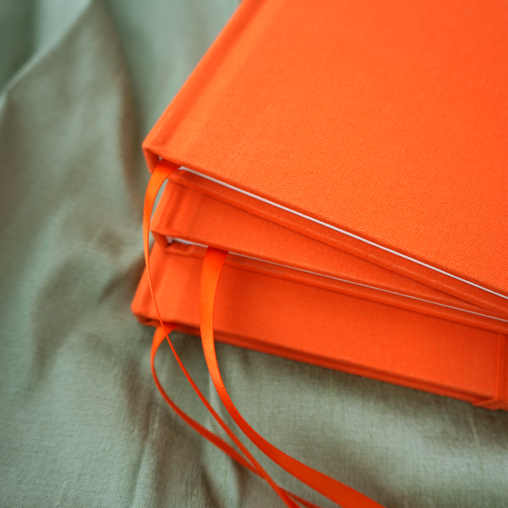 Tangerine Hardcover Journal - Free Customization