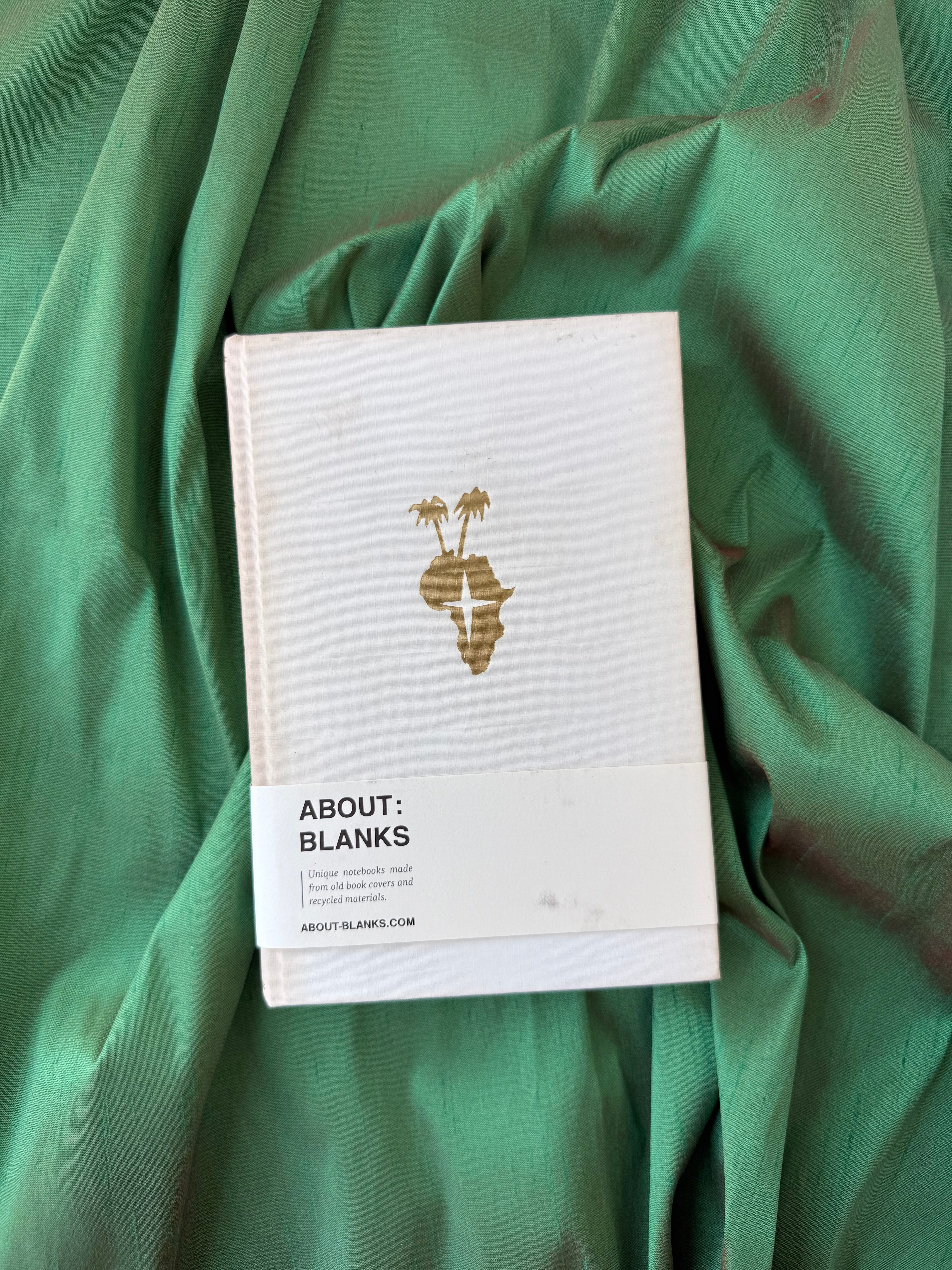 Vintage About Blanks Notebook: palm trees