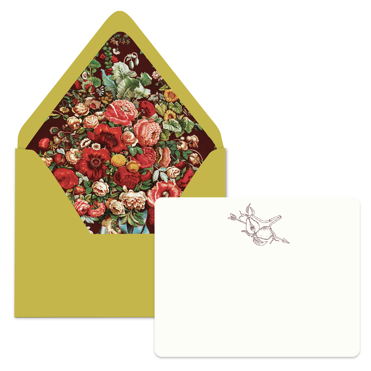 Foil Stamped Stationery Set - Pear on Point