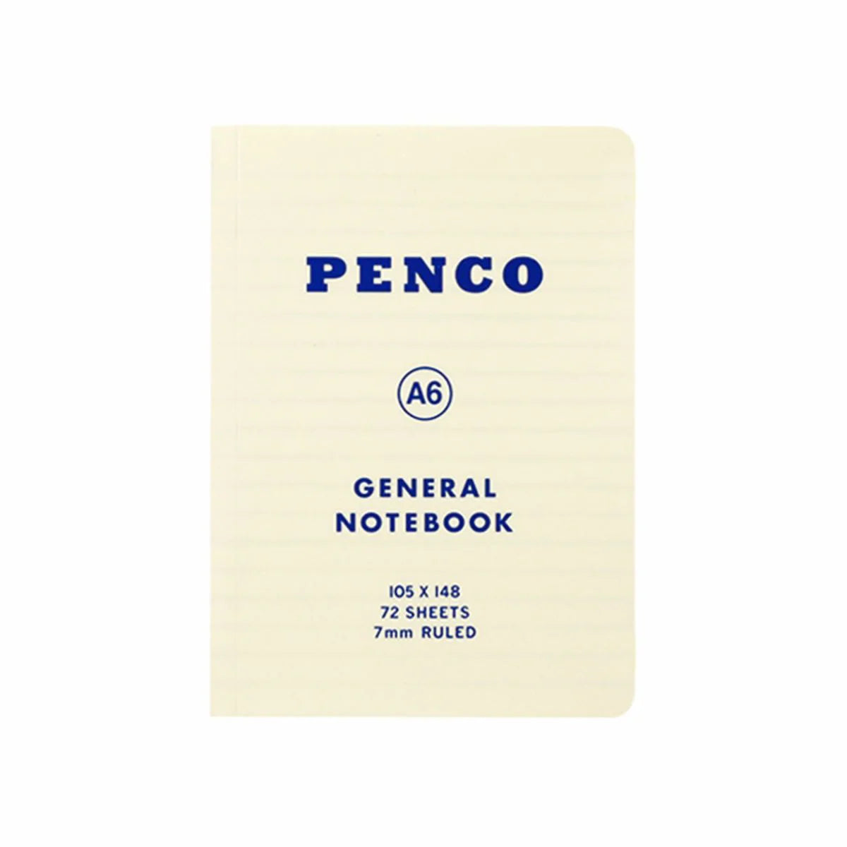 PENCO Soft PP Ruled Notebook – A6 White
