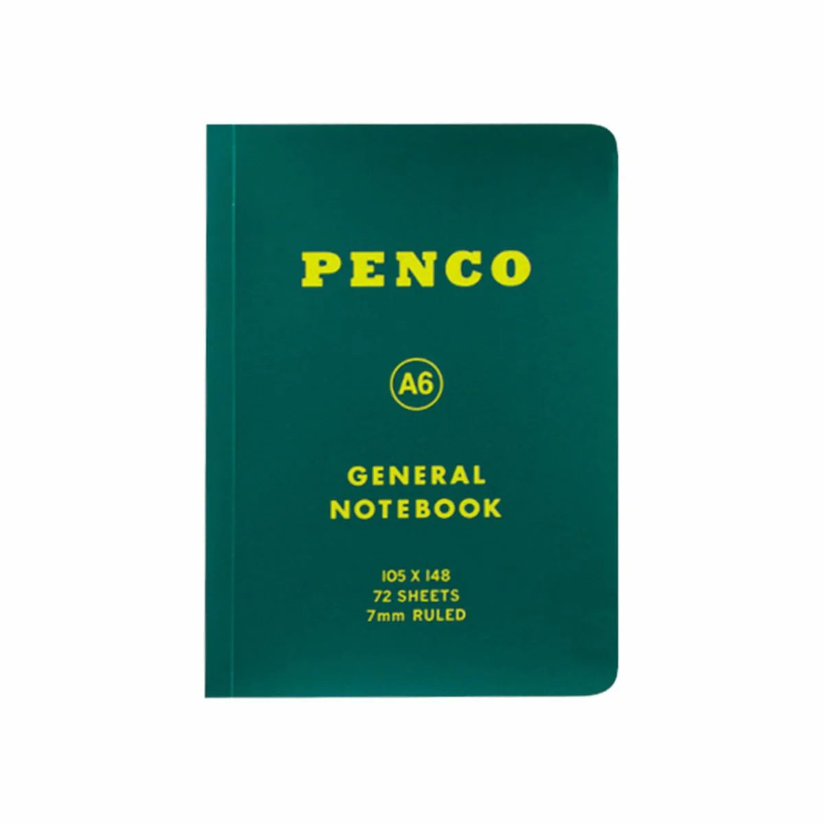 PENCO Soft PP Ruled Notebook – A6 Green