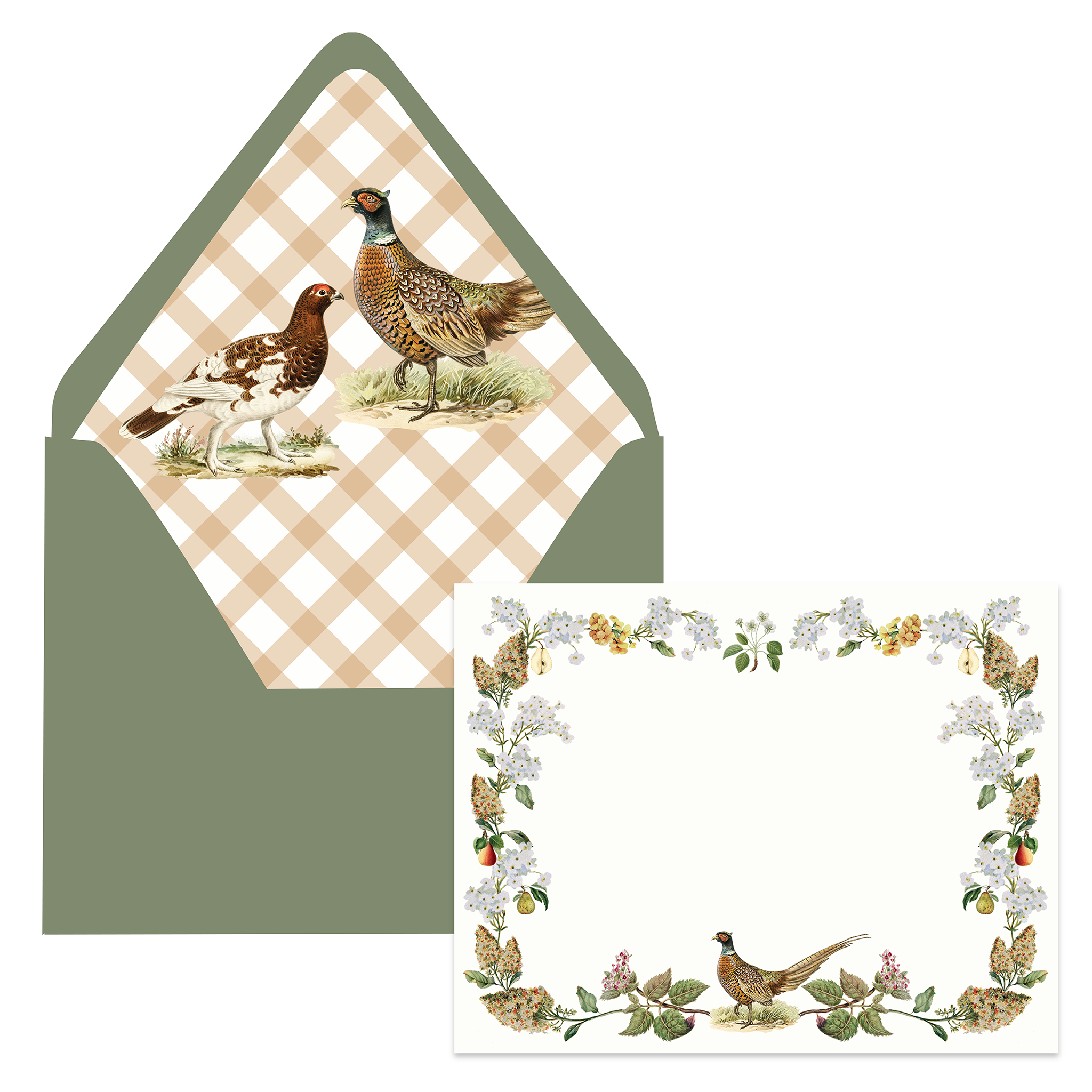 Collage Stationery Set- The Pheasant