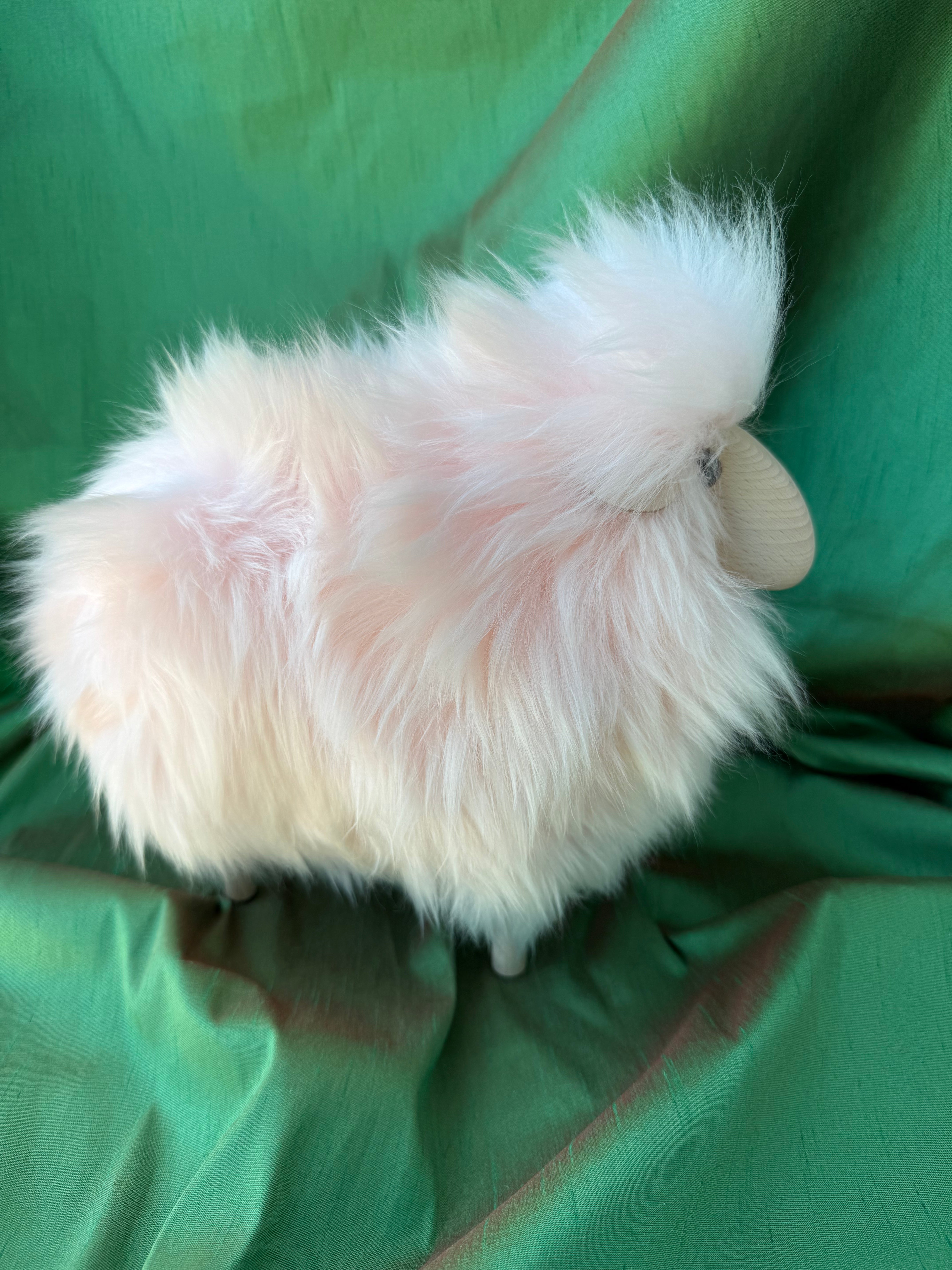 Little Lamb, Pink Fur, Beech Wood | Meier, Germany