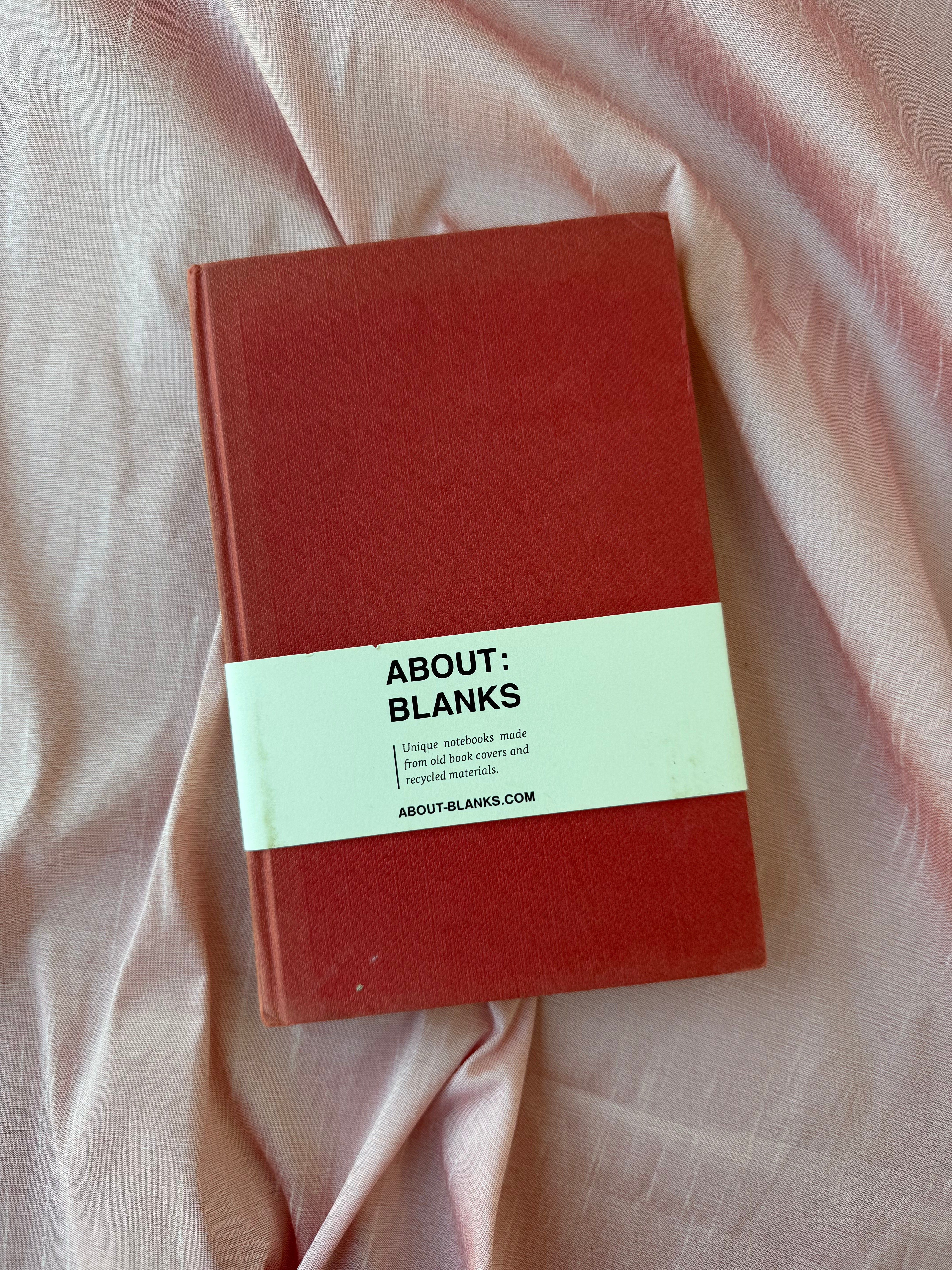 Vintage About Blanks Notebook: red