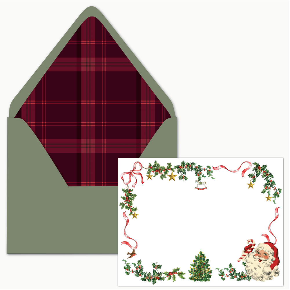 Collage Stationery Set- Sweet Santa