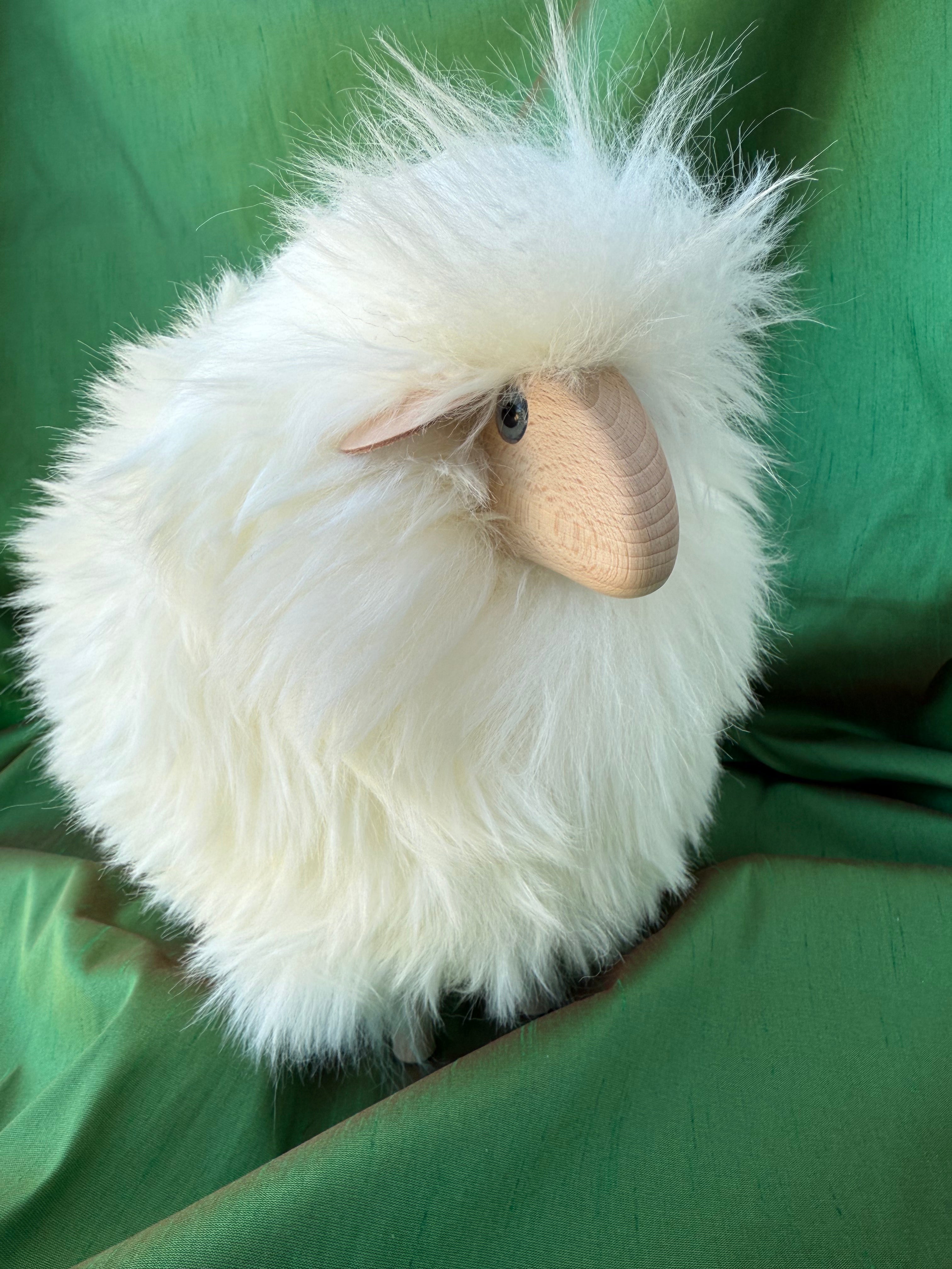 Little Lamb, White Fur, Beech Wood | Meier, Germany