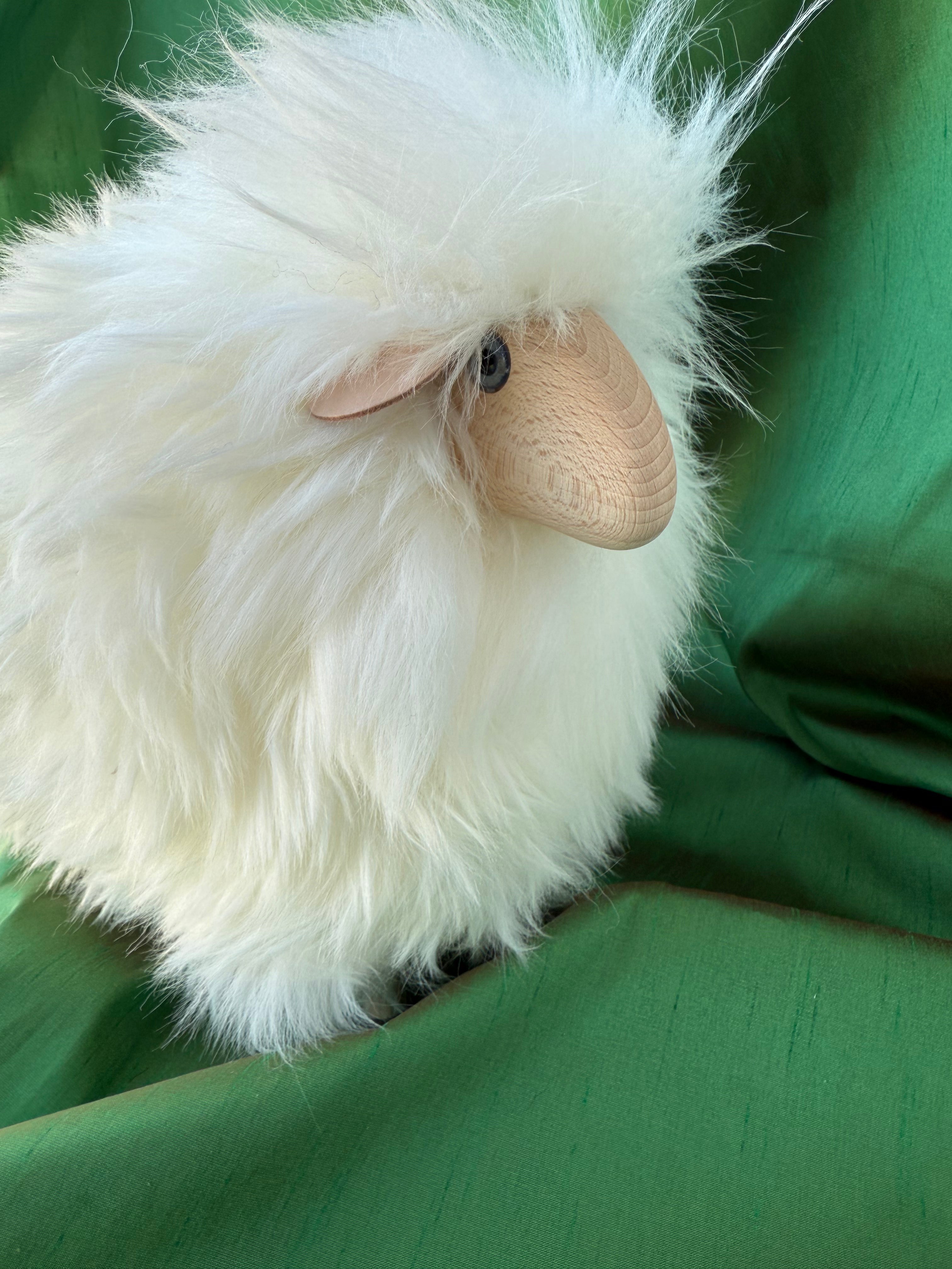 Little Lamb, White Fur, Beech Wood | Meier, Germany