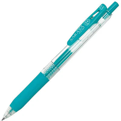 Zebra Sarasa Clip Gel Retractable 0.5mm Pen - Blue Green