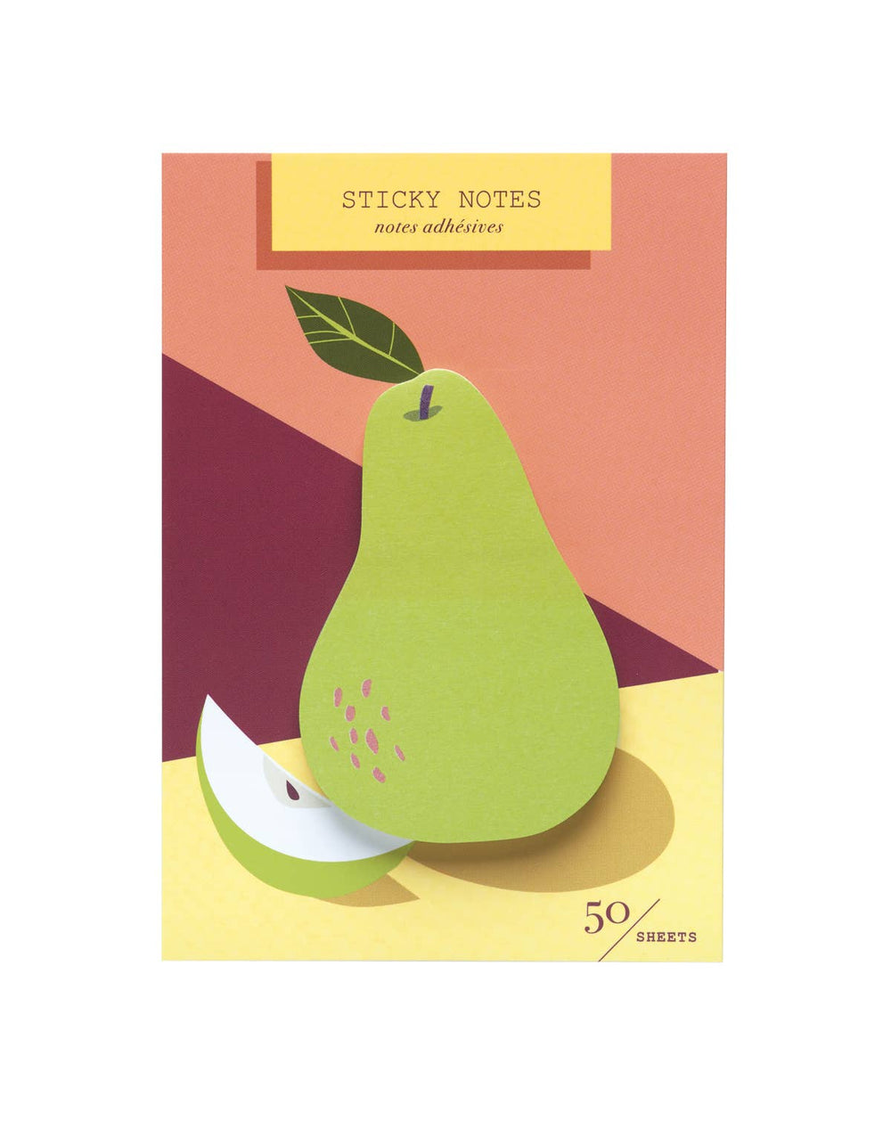 Pear Die Cut Single Sticky Notes