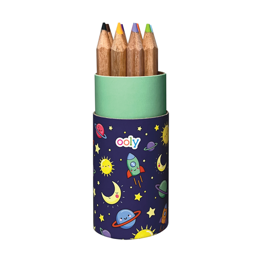 Draw 'n' Doodle Mini Colored Pencils + Sharpener - Outer Space