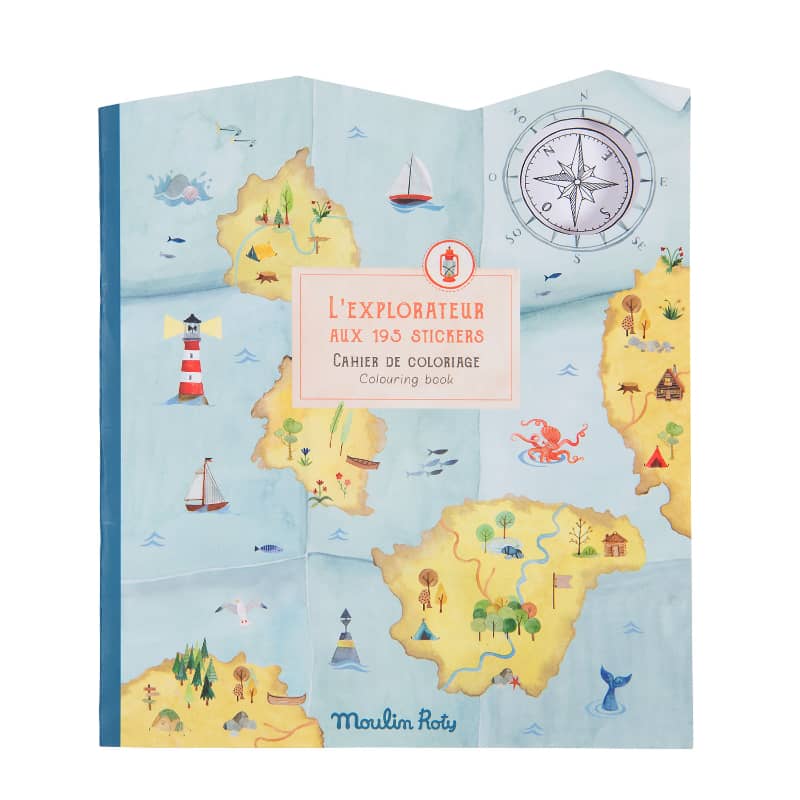 Explorer Theme Coloring Books & Stickers